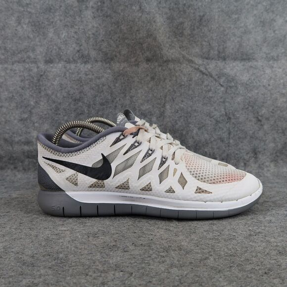 Nike Shoes Womens 8 Athletic Trainers Free 5.0 Sport Running Active Comfort Grey - Picture 2 of 14